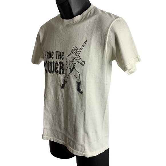 Masters of the Universe He Man T Shirt S White Vintage Crewneck Short Sleeves - Picture 6 of 7